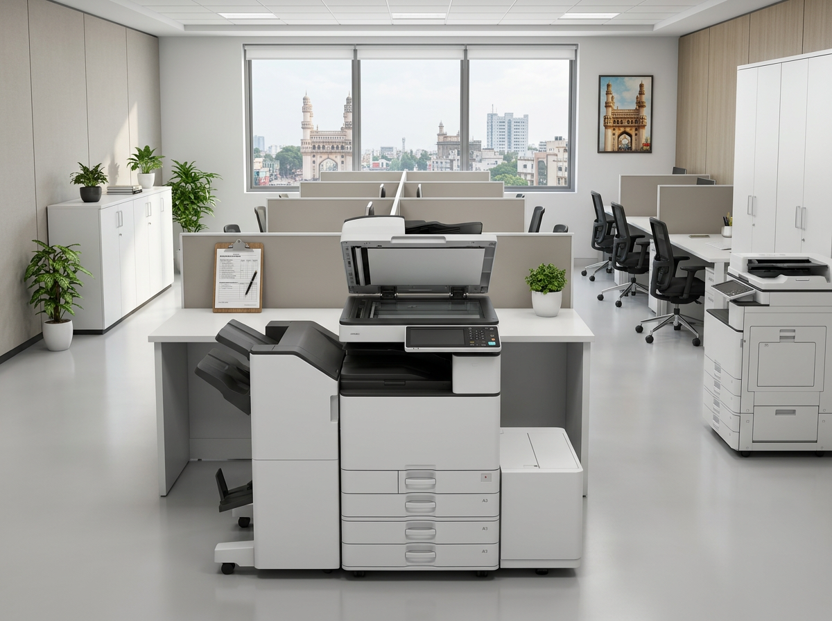 Office printer fleet and maintenance checklist in an Indian office